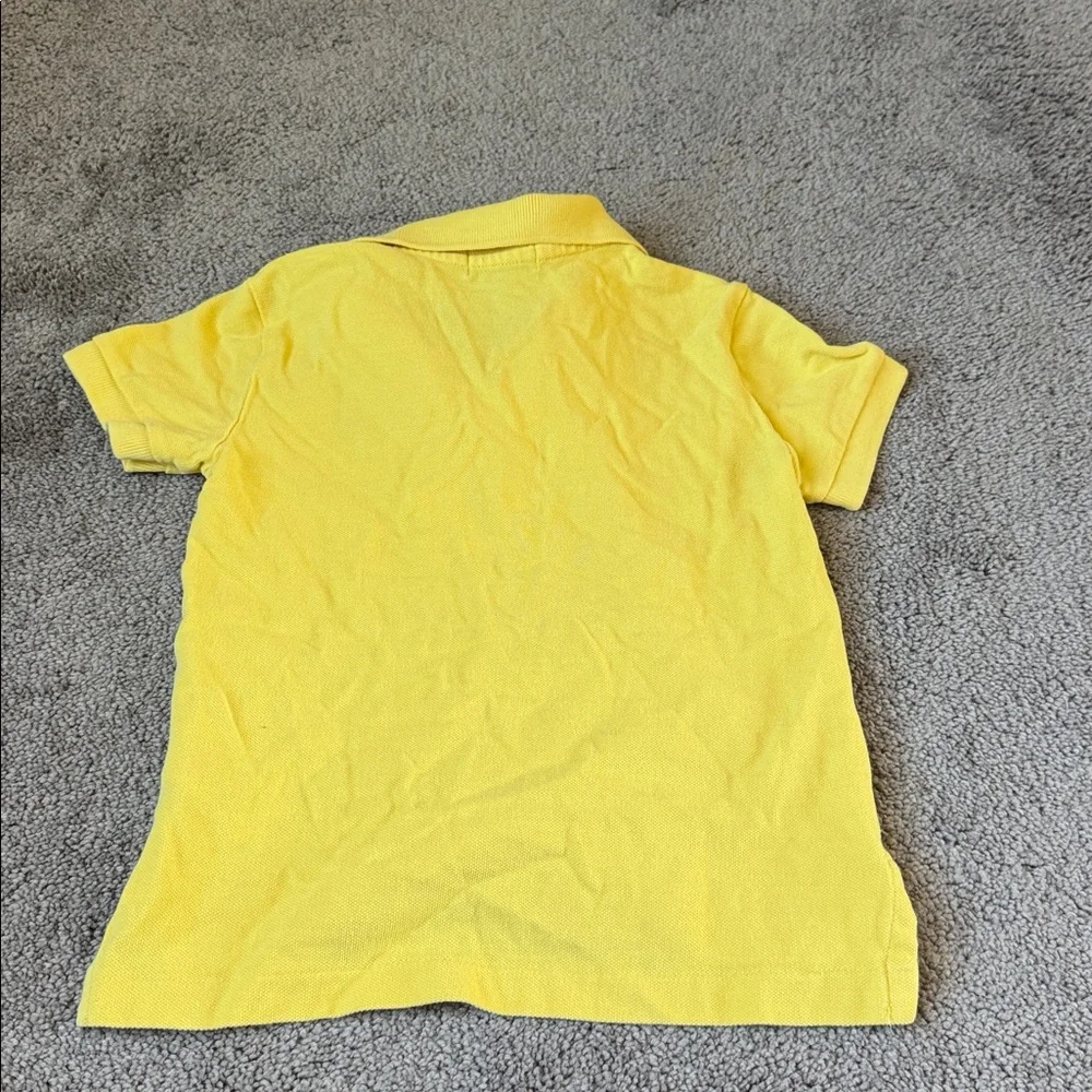 Polo Ralph Lauren Yellow Classic Fit Short Sleeve Pony Logo Polo Shirt SIZE 4